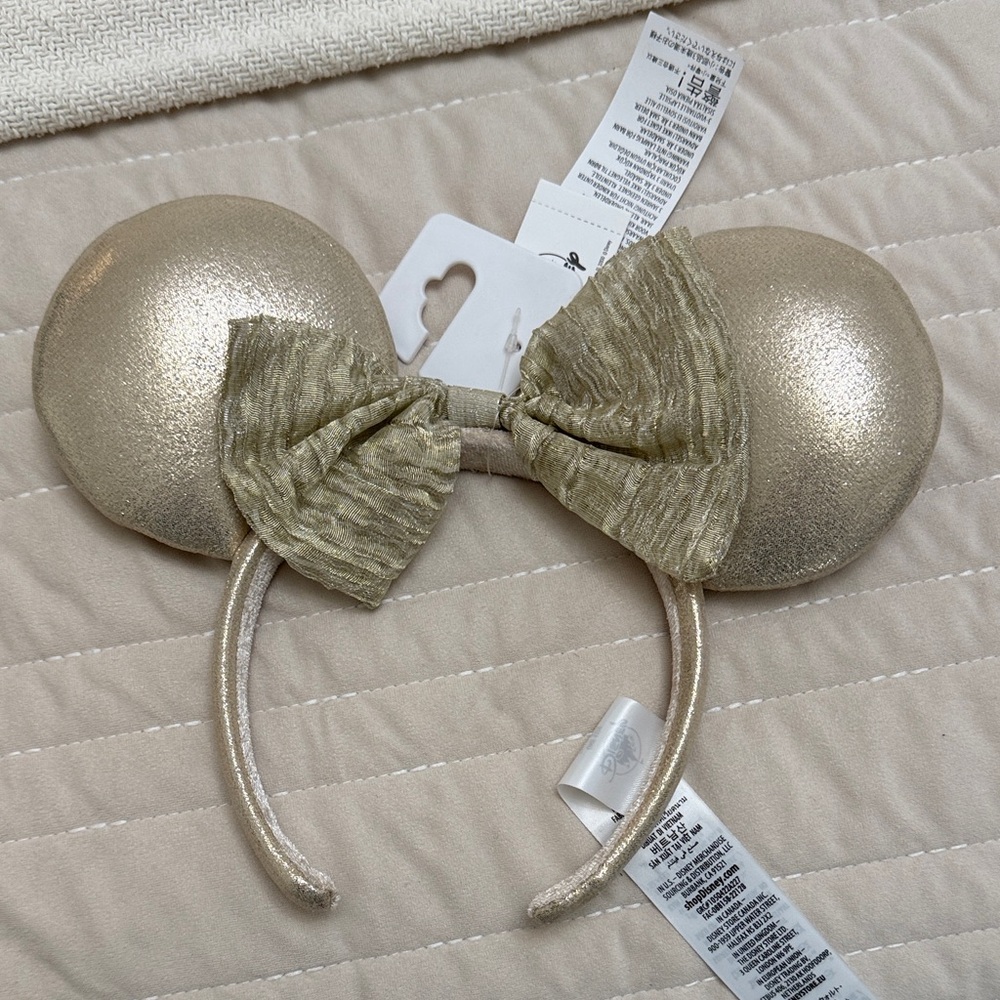 Disney Metallic Gold Mouse Ears Headband